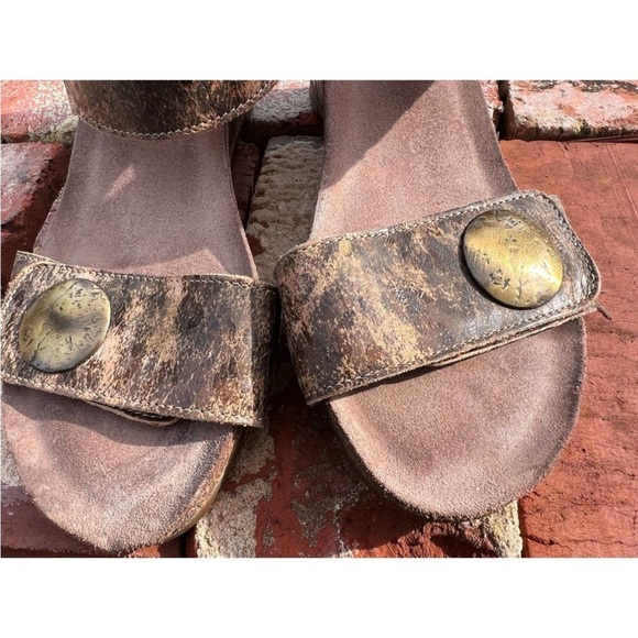 Taos Carousel marbled leather wedge size 8-8 1/2 - Picture 7 of 16